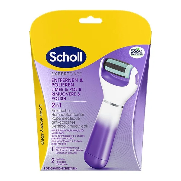 Scholl Expertcare elektryczny pilnik do stóp z dwoma głowicami 1 szt [Scholl] - Scholl