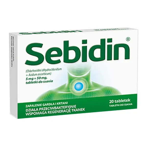 Sebidin tabletki do ssania 20 szt. - Sebidin