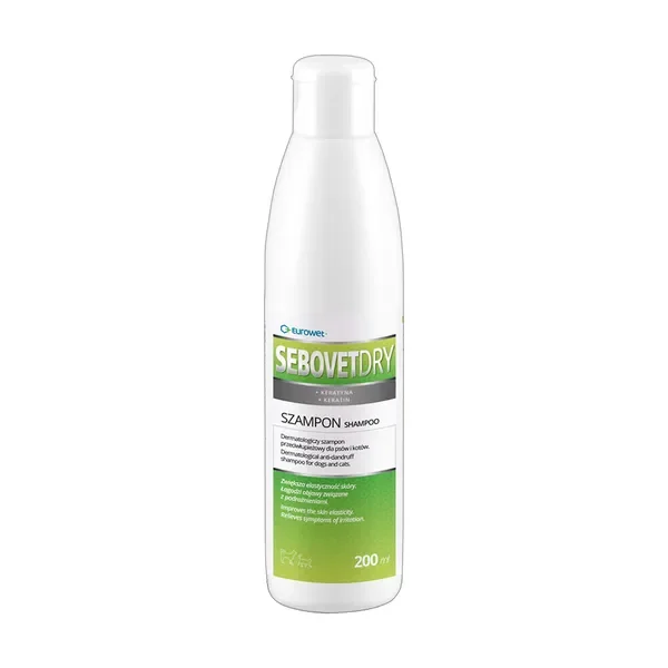 Sebovet Dry szampon przeciwłupieżowy 200ml [Eurowet] - Eurowet