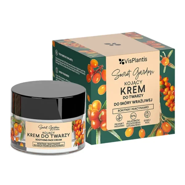 Secret Garden krem kojący do twarzy z rokitnikiem 50ml [Vis Plantis] - Vis Plantis