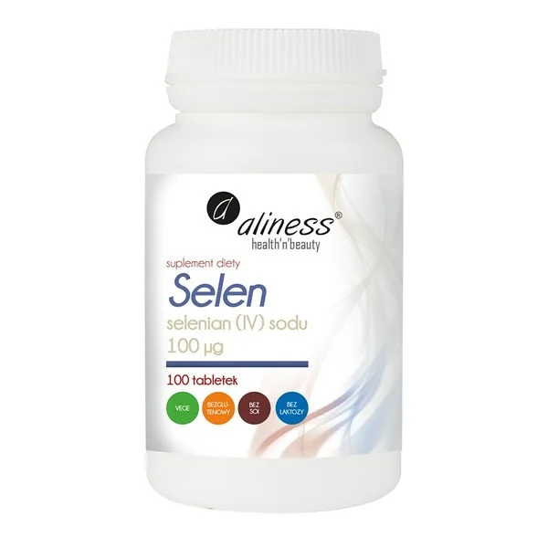 Selen 100 µg 100 tabletek [Aliness] - Aliness Health'N'Beauty