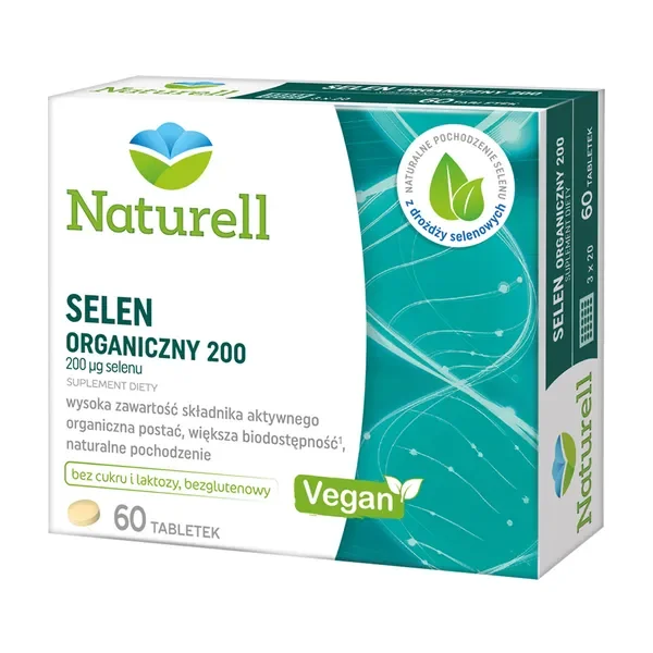 Selen 200 µg 60 tabletek [Naturell] - Naturell