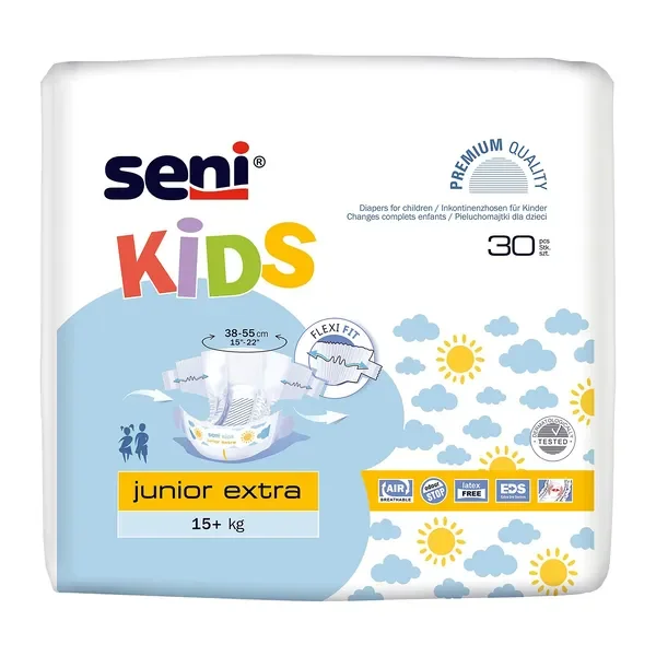 Seni Kids pieluchomajtki Junior Extra 15+ kg 30 szt - Seni