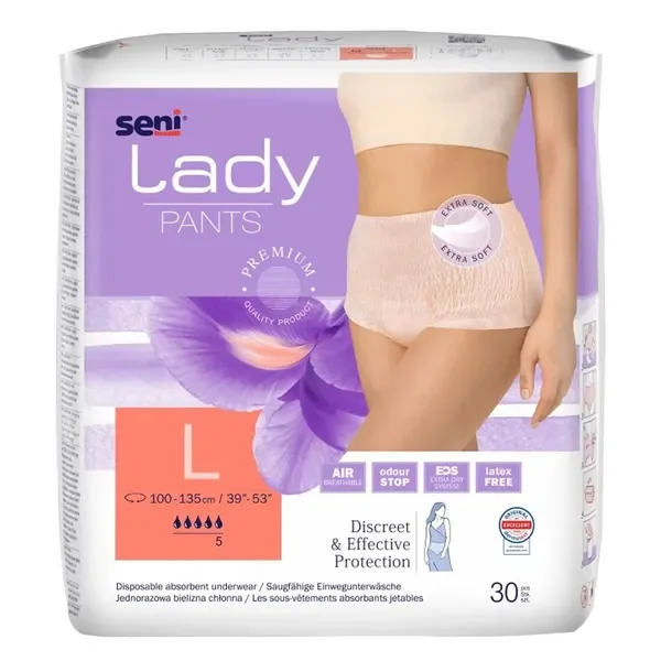 Seni Lady Pants majtki chłonne rozmiar L 30 szt. - Seni