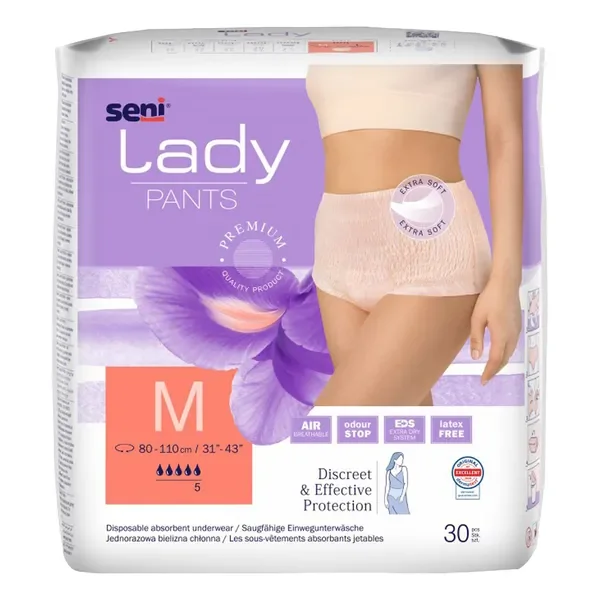 Seni Lady Pants majtki chłonne rozmiar M 30 szt. - Seni