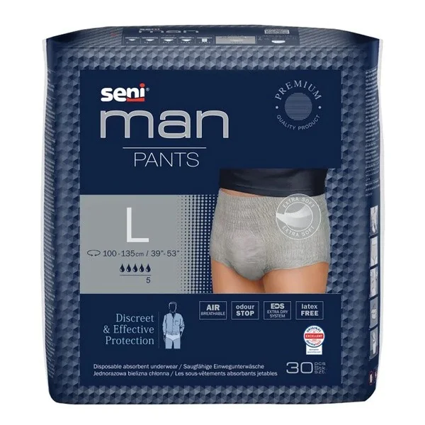 Seni Man Pants majtki chłonne rozmiar L 30 szt. - Seni