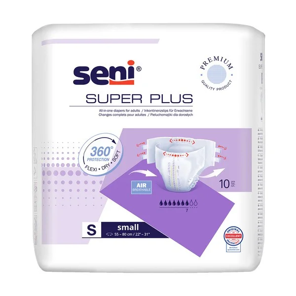 Seni Super Plus pieluchomajtki dla dorosłych rozmiar S 10 szt. - Seni