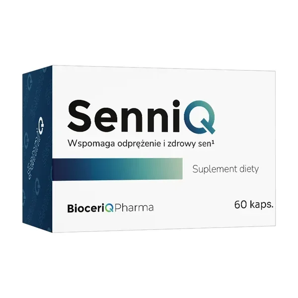 SenniQ Melatonina + L-teanina + Chmiel + Melisa 60 kapsułek [SenniQ] - SenniQ