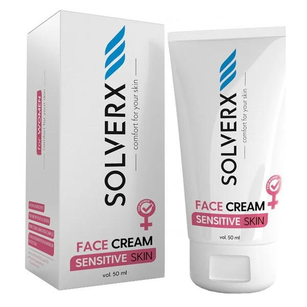 Sensitive Skin krem do twarzy dla kobiet 50ml [Solverx] - Solverx