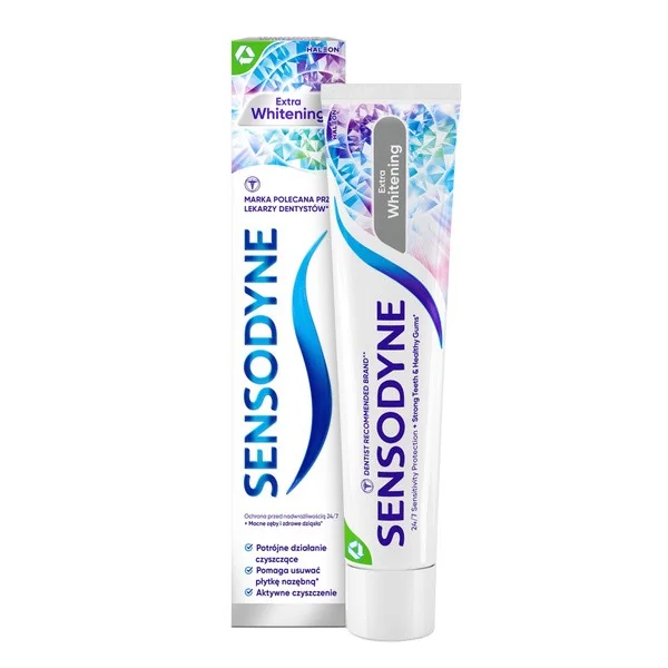 Sensodyne Extra Whitening pasta do zębów z fluorkiem 75 ml - Sensodyne