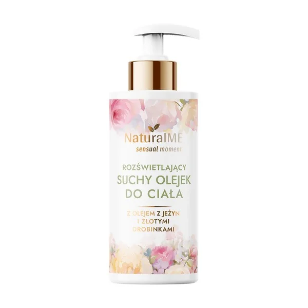 Sensual Moment rozświetlający suchy olejek do ciała z olejem z jeżyn i złotymi drobinkami 150ml [NaturalME] - NaturalME