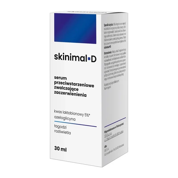 Serum przeciwstarzeniowe zwalczające zaczerwienienia 30ml [Skinimal D] - Skinimal D