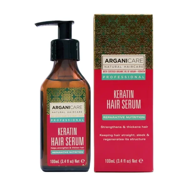 Serum wzmacniające do włosów z keratyną 100ml [Arganicare] - Arganicare