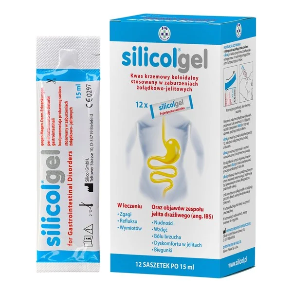 Silicolgel żel doustny 15 ml x 12 saszetek [Silicolgel] - Silicolgel