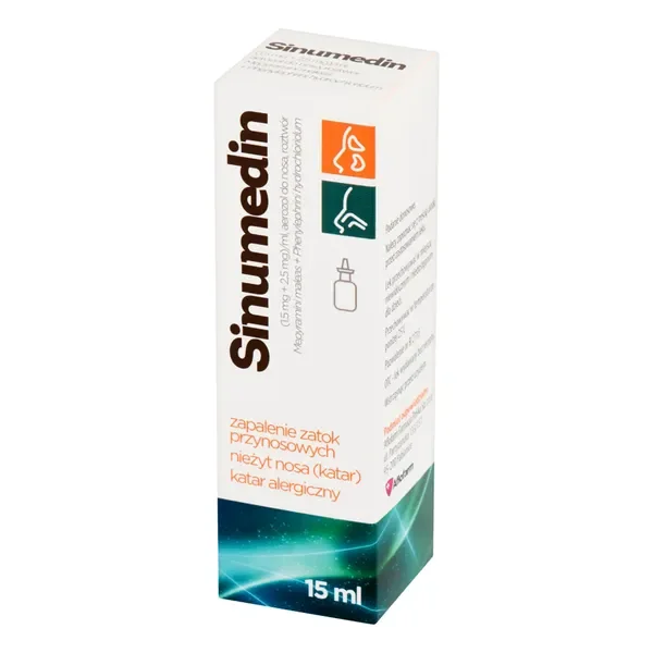 Sinumedin (1,5 mg + 2,5 mg)/ml aerozol do nosa 15 ml [AFLOFARM] - AFLOFARM