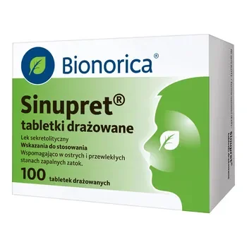 Sinupret tabletki drażowane 100 szt [BIONORICA] - BIONORICA