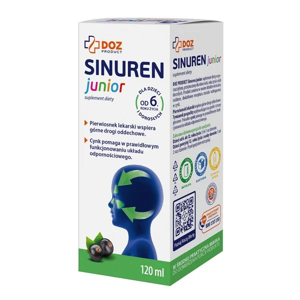 Sinuren Junior płyn 120 ml [DOZ PRODUCT] - DOZ PRODUCT