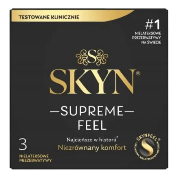 SKYN Supreme Feel prezerwatywy supercienkie 3 szt. - Skyn