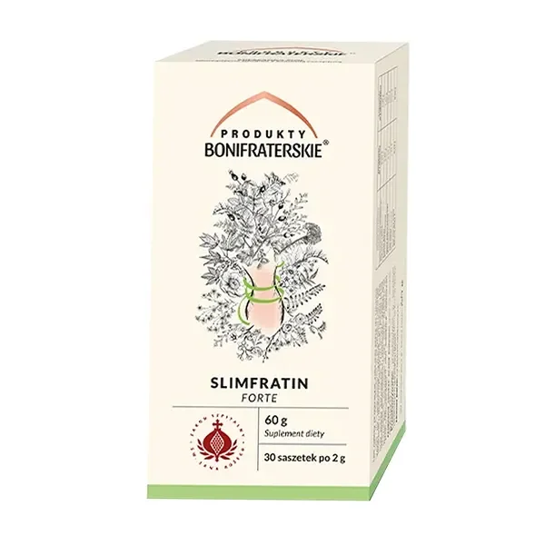Slimfratin Forte mieszanka ziołowa 30 saszetek [Produkty Bonifraterskie] - Produkty Bonifraterskie