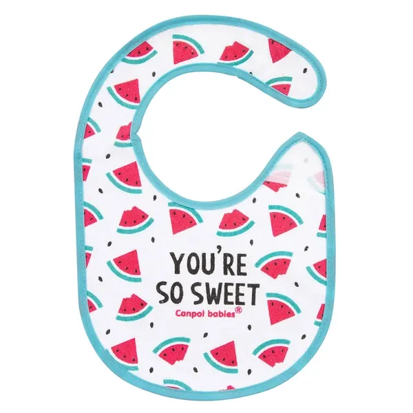 Śliniak nieprzemakalny z frotte So Cool różowy 1 szt. [Canpol Babies] - Canpol Babies