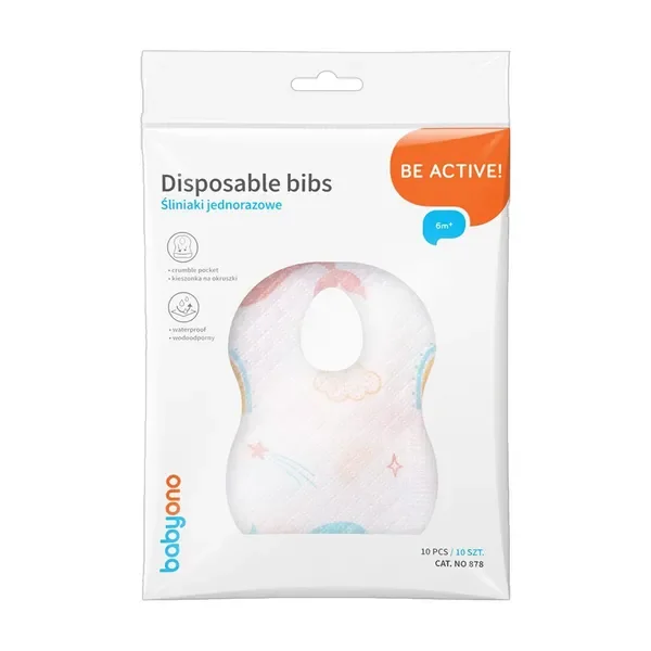 Śliniaki jednorazowe 10 szt. [BabyOno] - BabyOno