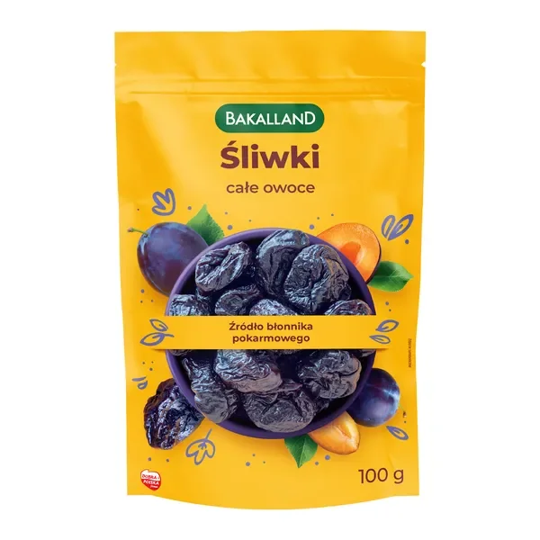 Śliwki suszone całe owoce 100g [Bakalland] - Bakalland