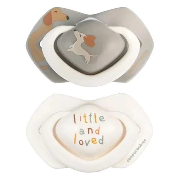 Smoczek silikonowy 18m+ symetryczny Dogs 2 szt. [Canpol Babies] - Canpol Babies