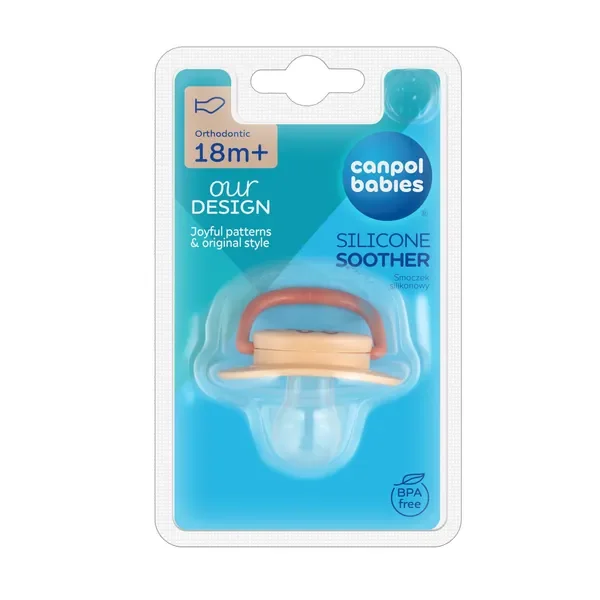 Smoczek uspokajający silikonowy anatomiczny Toys koral 18m+ [Canpol Babies] - Canpol Babies