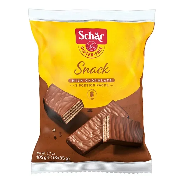Snack wafle w polewie czekoladowej bezglutenowe 105g [Schar] - Schar