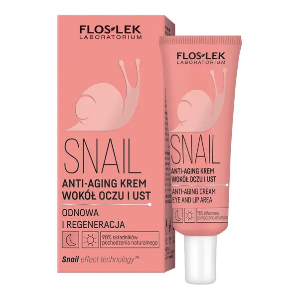 Snail Anti-Aging krem wokół oczu i ust 30ml [FlosLek] - FlosLek Laboratorium
