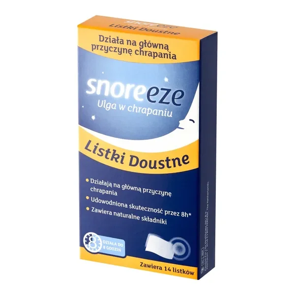 Snoreeze listki do jamy ustnej na chrapanie 14 szt. - Snoreeze