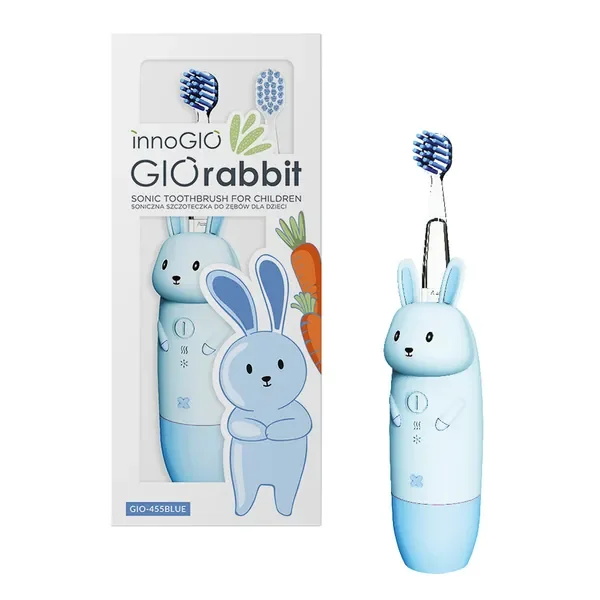 Soniczna szczoteczka do zębów dla dzieci GIOrabbit GIO-455 [InnoGIO] - InnoGIO Polska