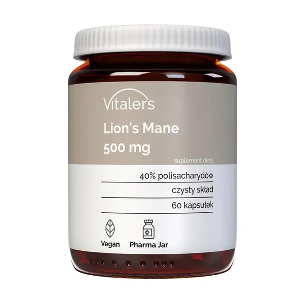 Soplówka jeżowata 500 mg 60 kapsułek [Vitaler's] - Vitaler's