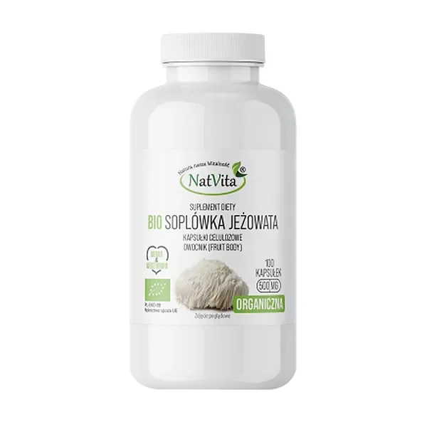 Soplówka jeżowata ekstrakt 800 mg 100 kapsułek [NatVita] - NatVita