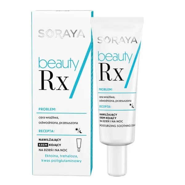 Soraya Beauty Rx nawilżający krem kojący na dzień i na noc 50ml - Soraya