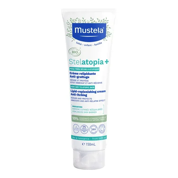 Stelatopia+ przeciwświądowy krem uzupełniający lipidy 150ml [Mustela] - Mustela