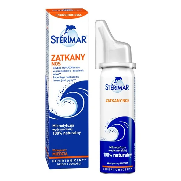 Sterimar Zatkany Nos roztwór hipertoniczny spray 50ml - Sterimar