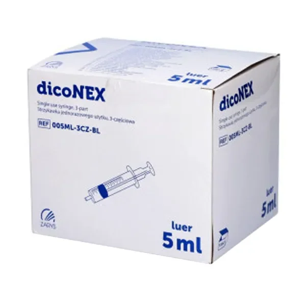 Strzykawka jednorazowa 5ml 100szt [dicoNext] - dicoNext