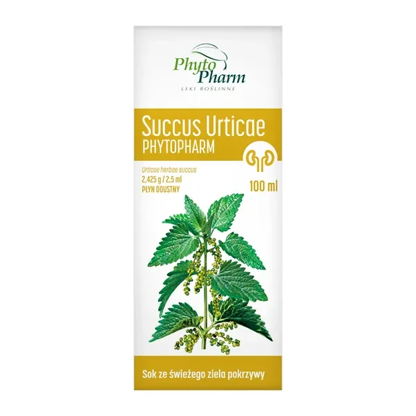 Succus Urticae (sok z pokrzywy) 100 ml [PHYTOPHARM] - PHYTOPHARM