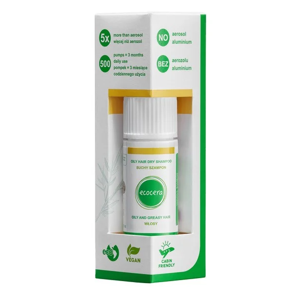 Suchy szampon do włosów przetłuszczających się 15g [Ecocera] - Ecocera