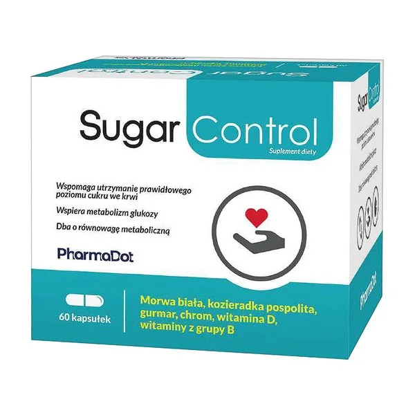 SugarControl Kompleks na kontrolę glukozy 60 kapsułek [PharmaDot] - PharmaDot