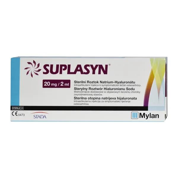 Suplasyn kwas hialuronowy 20 mg iniekcje dostawowe 1 ampułko-strzykawka - Suplasyn