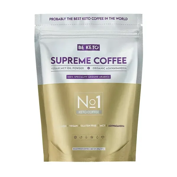 Supreme coffee kawa keto z olejem MCT i ashwagandhą 250g [BeKeto] - BeKeto