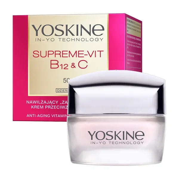 Supreme-Vit B12 & C Krem nawilżający 50+ na dzień 50ml [YOSKINE] - YOSKINE