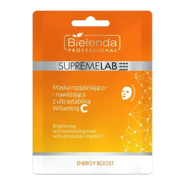Supremelab Energy Boost Maska rozjaśniająco-nawilżająca 1 szt. [Bielenda Professional] - Bielenda Professional
