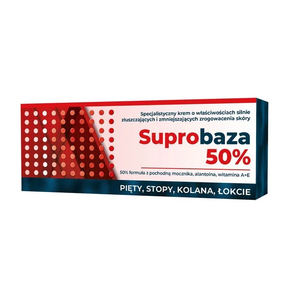 Suprobaza 50% krem złuszczający do pięt, stóp, kolan i łokci 30g [Suprobaza] - Suprobaza