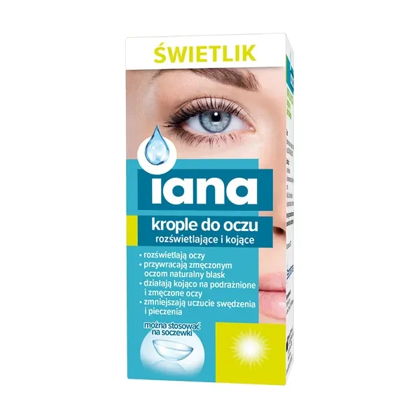 Świetlik krople do oczu rozświetlające i kojące 10ml [Iana] - Iana