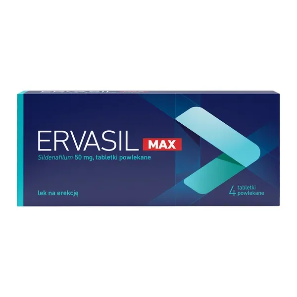 Syldenafil 50 mg 4 tabletki [Ervasil Max] - Ervasil