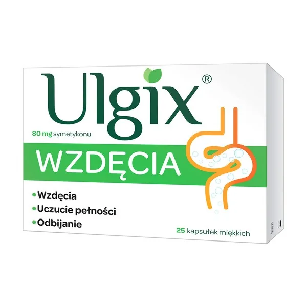 Symetykon 80 mg 25 kapsułek [Ulgix] - Ulgix