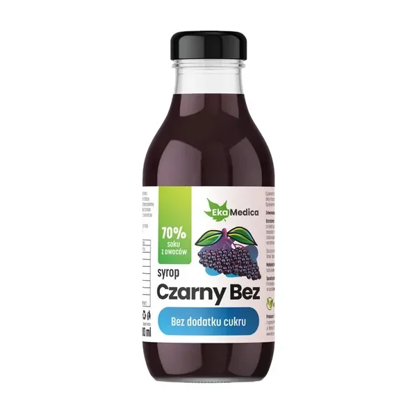 Syrop Czarny Bez z Witaminą C 300ml [EkaMedica] - EkaMedica